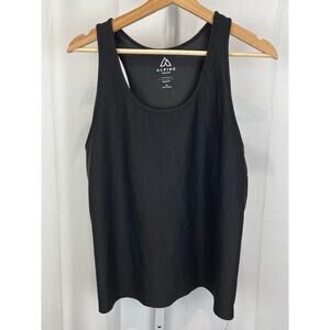 ALPINE DESIGN Size XL Ribbed Bra Tank Top ADW12107A Medium Support Black